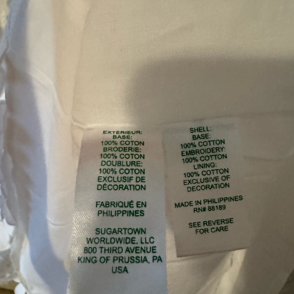 NWT Lilly Pulitzer Maxina Minidress. White. Size 14 - Picture 7 of 7